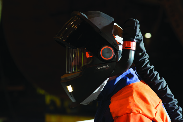 Gamma helmets new  benchmark for welder safety